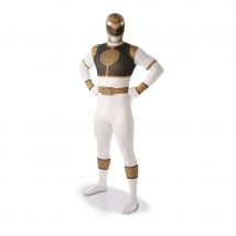 Costume du Power Rangers blanc seconde peau (L)