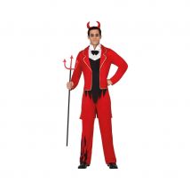 Costume diable rouge en redingote pour homme (M/L)