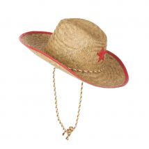 Chapeau de shérif en paille pour enfant
