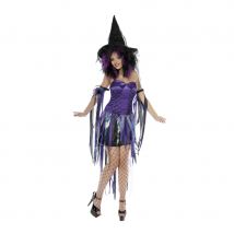 Costume de sorcière violet (M)