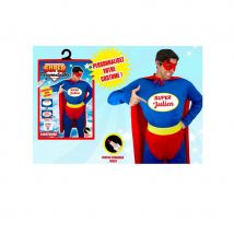 Costume de super héro personnalisable pour homme (Taille unique)