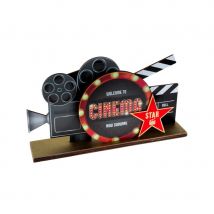Centre de table cinéma projecteur et clap, 20cm