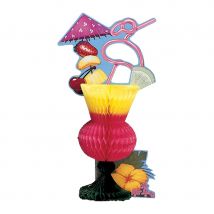 Centre de table verre à cocktail en papier