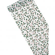 Chemin de table de Noël feuilles de Houx 4m