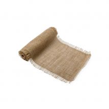 Chemin de table en toile de jute de 5m x 28cm