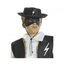 Chapeau de zorro noir pour enfant
