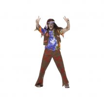 Costume de zombie hippie pour homme (M)