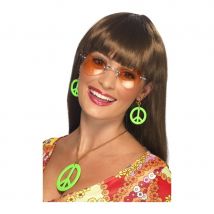 collier et boucles d'oreilles hippie