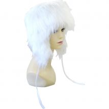Chapka en fourrure blanche