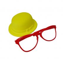 Chapeau et grandes lunettes de clown