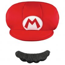 Casquette et Moustache de Mario pour enfant