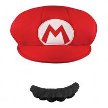 Casquette et Moustache de Mario pour homme
