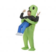Costume enlevé par un alien gonflable pour adulte (Taille unique)