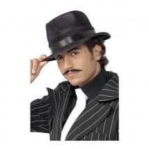 chapeau feutre noir gangster (Noir)