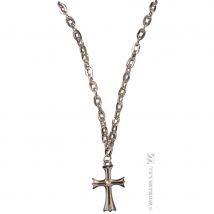 Collier gothique avec croix (Argenté)