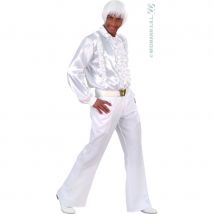 Chemise homme à froufrou blanche (M/L)
