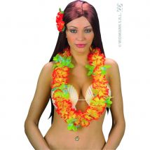 Collier hawaïen fleuri de luxe