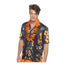 chemise hawaienne orange (m)