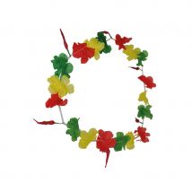 Collier hawaï supporter vert, jaune, rouge (Vert jaune rouge)