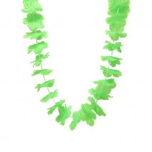 Collier hawaïen vert uni