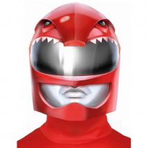 Casque intégral style Power Rangers rouge adulte