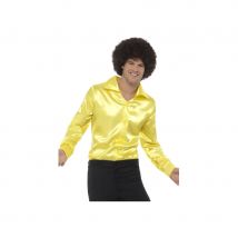 Chemise jaune années 60 pour homme (M)
