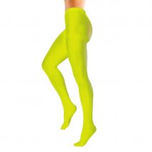 Collants jaune fluo de taille standard (JAUNE)