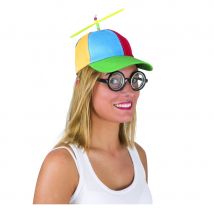 Casquette multicolore avec hélice