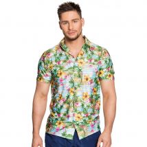 Chemisette motifs des îles style Hawaï pour homme (L)