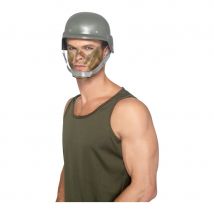 casque miltaire kaki