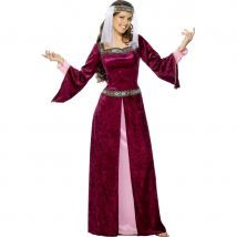 Costume marion médiéval pourpre (M)