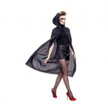 Cape noire avec capuche pour adulte (Noir)