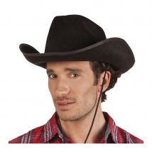 Chapeau noir de cow-boy pour adulte