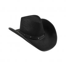 Chapeau noir de cowboy pour adulte