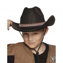 Chapeau noir de cowboy pour enfant