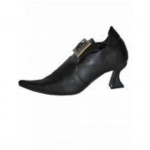 Chaussures noire de sorcière à petits talons (40)