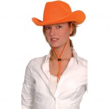 Chapeau orange de cowboy