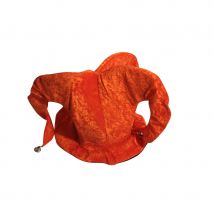 Chapeau orange de fou du roi