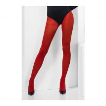 Collant opaque rouge (Taille unique)