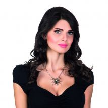 Collier pendentif araignée en métal