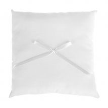 Coussin porte alliance blanc uni