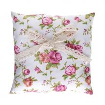 Coussin porte alliance fleuri