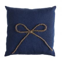 Coussin porte alliance jeans bleu