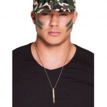 Collier pendentif balle de fusil