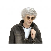 Courte perruque grise pour homme