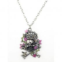 Collier pendentif pirate girly