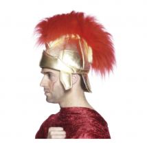 casque romain avec cheveux