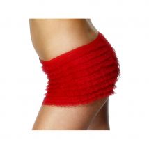 Culotte rouge avec froufrou de taille standard (Taille unique)