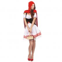 Costume robe courte de chaperon rouge pour femme (M/L)