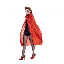 Cape rouge pour adulte avec col (Rouge)
